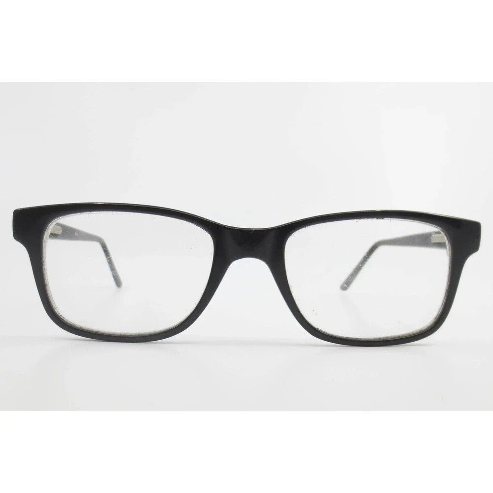 KP6162 Black Rectangular Eyeglass Frames 47-17 Full Rim Classic Style Eyewear